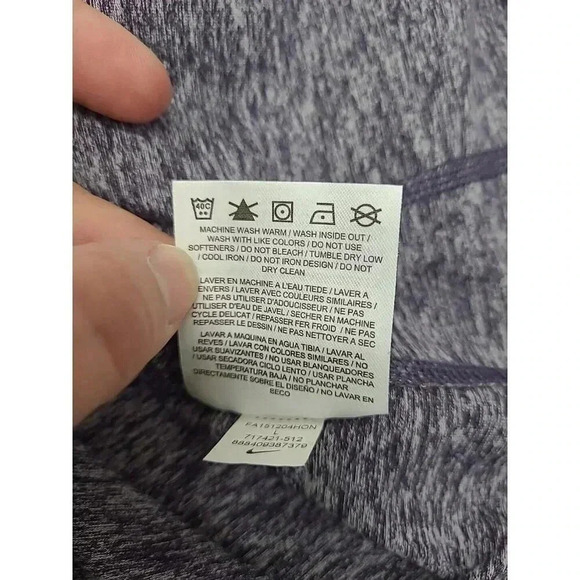 Nike Dri-Fit Running Pullover Women's Large 3/4 Zip Athletic Fitted Top - Picture 9 of 11